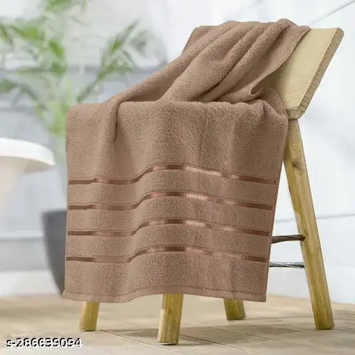 100% Cotton Jumbo Large Bath Towel Sheet ,Super Soft Extra Large 30x 60 Inches Highly Absorbent and Quick Dry Hotel and Spa Quality Body Sheet Towel-Pack of 1(Brown Cream)