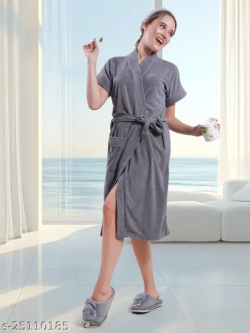 Bathrobes Soft Terry Cotton Bathrobes For Womens And Girls