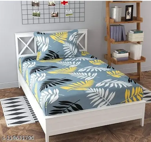 Single Supersoft bedsheets |1bedsheet & one pillow covers with zips.